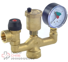 Группа безопасности котла Officine Rigamonti Safe 1" латунь 3бар до 75 кВт