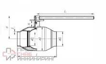 Шаровой кран полнопроходной Temper PN-25 DN-200