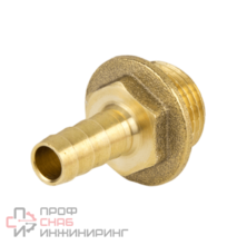 Переходник латунь д/шланга Дн14х1/2" НР неразъем Aquasfera 9102-03