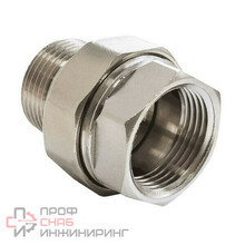 Соединитель лат. американка Ду25 м/р никель VALFEX