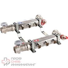 Коллектор из нержавеющей стали с расходомерами ROMMER Rms-3210-000003 на 3 выхода