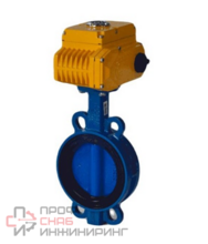 Затвор поворотный чугун EPDM Ду125 Ру16 эл/п 220В д/чуг EURO Benarmo