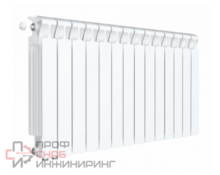 Радиатор биметаллический Rifar Monolit Ventil 500/13, правое подключение, 50 мм (без H-образного узла)