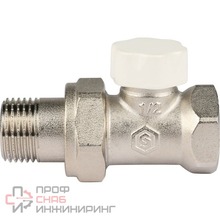 Вентиль запорный прямой 1/2" STOUT