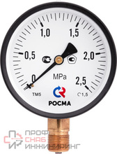 Манометр Росма ТМ-310Р.0 (0-10кгс/см2) 12x1,5.1,5