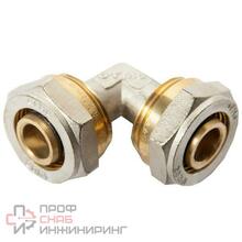 Угольник 26-26 General Fittings 5300 обжим-обжим, латунь никелированная