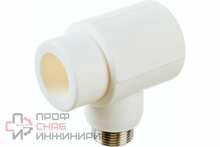 Фитинг Valtec полипропиленовый – тройник с переходом на наружную резьбу VTP.733.0.03205