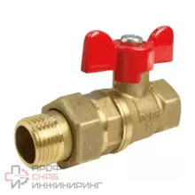 Кран шаровой муфтовый Valfex 11б27фт1М с амер. (баб) ДУ 15 /20/80/