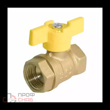 Кран шаровой латунь газ А11/1 Ду20 Ру40 м/р полнопроходной бабочка БАЗ