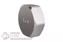 Заглушка LD Pride DN25 (1") ВР латунь, никель