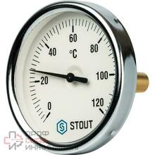 Манометр аксиальный. Корпус Dn 50 мм 1/4", 0...10 бар, кл.2 STOUT