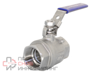 Кран шаровый муфтовый двусоставной с фиксатором Newkey нержавеющий (2PC) AISI304 DN32 (1 1/4") (CF8) PN63