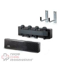 Коллектор SR Rubinetterie с изоляцией и настенным креплением. 4 выхода до 70 кВт