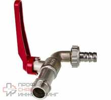 Кран садовый шаровой Uni-Fitt Н 1/2' со штуцером ручка