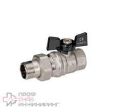 BUGATTI Oregon 322 Кран шаровой 1 1/4 НВ, с разъемным соединением, алюминиевая бабочка, шт.