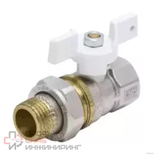 Кран шаровой Aquasfera латунь 1107 Standard нк Ду20 Ру30 м/амер полн баб 1107-02