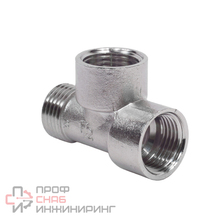 Тройник SantechSystems латунь/никель Ду 25 ВР/ВР/НР