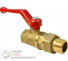 Кран шаровой VALFEX для ВОДЫ амер-ка, 1 1/4" ВР/НР ручка-рычаг, VF.225.LR1.114.Bir