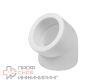 Угольник полипропиленовый соединительный 45° КОНТУР PP-R 63/45