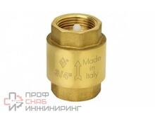 Клапан обратный осевой Bugatti Nebraska 192 Ду25 Ру25 латунь муфтовый