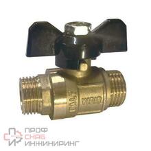 Кран шаровой Vieir 1/2" М/М (бабочка) усилен. желтый