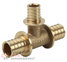 Тройник 20-16-20, Sanext, надвижная гильза-надвижная гильза, латунь