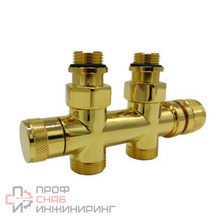 Узел нижнего подключения SR Rubinetterie Tondera прямой 1/2"х3/4"Е золото