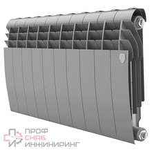 Радиатор биметаллический Royal Thermo BILINER B 350 Серебристый - 10 секц., Новый