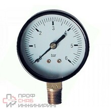 Манометр радиального подключения 1/4" - 6 бар