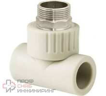 Тройник комбинированный PPR наружная резьба РОСТУРПЛАСТ 50х1 1/2 под ключ