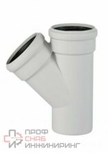 Тройник Ostendorf БЕСШУМН. ПП 125/110 45гр.