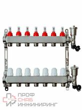 Коллекторная группа Grosseto с расходомерами 1" x 3/4" 7 выходов