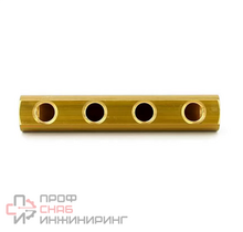 Коллектор Апогей 1" м/м 4в 1/2" вн/р 50мм латунь 422003