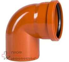 Отвод AquaViva DN110х87гр в/к