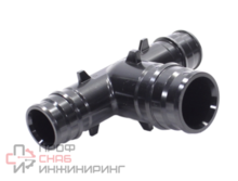Тройник 25-32-25, WAAG Xpand, обж.кольцо-обж.кольцо, полифениленсульфон