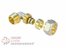 Угольник VALFEX обжимной с переходом на НР 32х1 1/4" (50/2) К