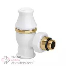 Запорный клапан SR Rubinetterie угловой серия "Liberty" 1/2"х3/4", цвет белый