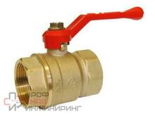 Кран шаровой латунный 1 1/4 г/г Галлоп 220 ручка латунь