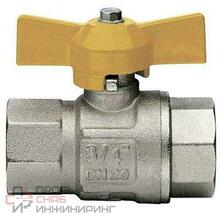 Кран Itap ВВ 3/4' газовый бабочка желтая LONDON