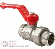 Кран шаровой Valfex латунный OPTIMA для ВОДЫ амер. 3/4" ВР/НР рычаг, НИКЕЛ 11Б27фт1М VF.225.NLR1.034.Bir