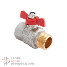 Кран шаровой MVI Premium ВН бабочка 3/4" полнопроходной PN40
