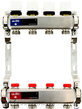 Коллектор Uni-fitt 1" х 7 вых 3/4" с балансировочными и термостатическими вентилями