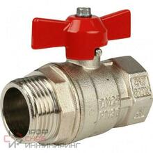 Кран шаровой муфта/резьба полнопроходной (бабочка) 1" Itap IDEAL 093