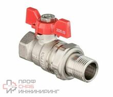 Кран шаровый с американкой с полусгоном ВН 1 1/4 бабочка VALOGIN