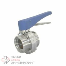 Затвор дисковый резьбовой/сварной нержавеющий, AISI304 DN32 (1_1/4")  (CF8)  PN10