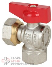 Кран шаровой MVI угловой с накидной гайкой ВВ бабочка 1/2" полнопроходной