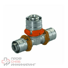 Тройник Uponor МП 1015068 пресс латунь Дн32х25х32 переходной