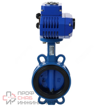 Затвор дисковый поворотный Benarmo чугун EPDM Ду125 Ру16 с электроприводом Q-120 380В диск нержавеющая сталь