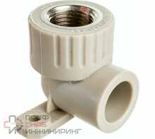 Угольник комбинированный с креплением PPR РОСТУРПЛАСТ 25х 3/4 ВР