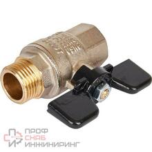 Кран шаровой полнопроходной, ВР/НР, ручка бабочка 1/2 STOUT